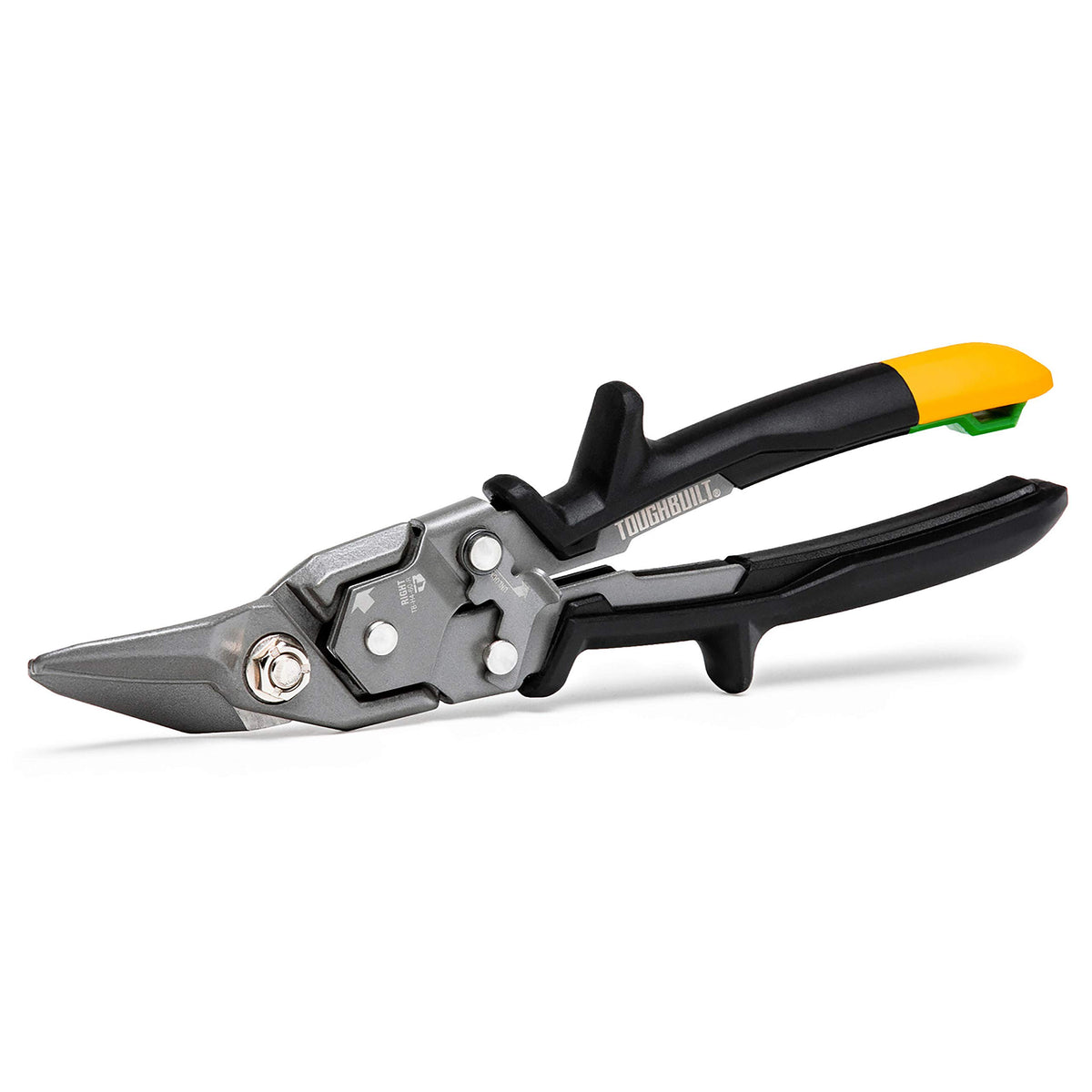 ToughBuilt - Right Cut Aviation Snips - One Handed Lock Operation - (T ...