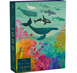 Elena Essex Puzzles for Adults 1000 Pieces - Ocean Deep/Jigsaw Puzzles 1000 Pieces for Adults / 1000 Piece Puzzle/Cool Whale Shark Coral Reef Puzzle/Puzzle Size 20 x 28 inches Elena Essex