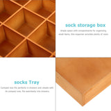 PRETYZOOM Wooden Sorting Tray 20 Grids Socks Underwear Storage Divider Box Drawer Desk Organizer Closet Cabinet Box for Crafts Jewelry Handkerchief Tie PRETYZOOM