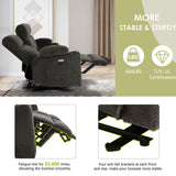 Consofa Power Reclining Sofa Set, 2 Pieces Reclining Living Room Set, Power Reclining Sofa and Loveseat Set, Recliner Sofa Set with Massage/Storage/Cup Houlder/USB Port for Living Room Consofa