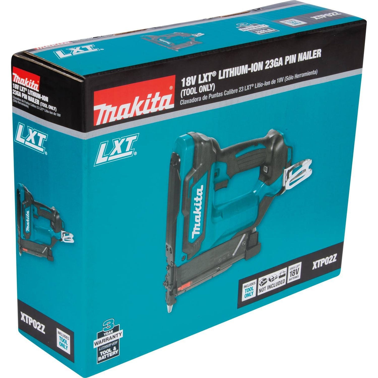 Makita XTP02Z 18V LXT Lithium-Ion Cordless 1-3/8" Pin Nailer, 23 Gauge, Tool Only Makita