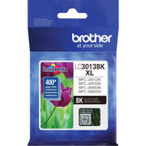 Brother Printer High Yield Ink Cartridge Page Up To 400 Pages Black (LC3013BK), Standard Brother
