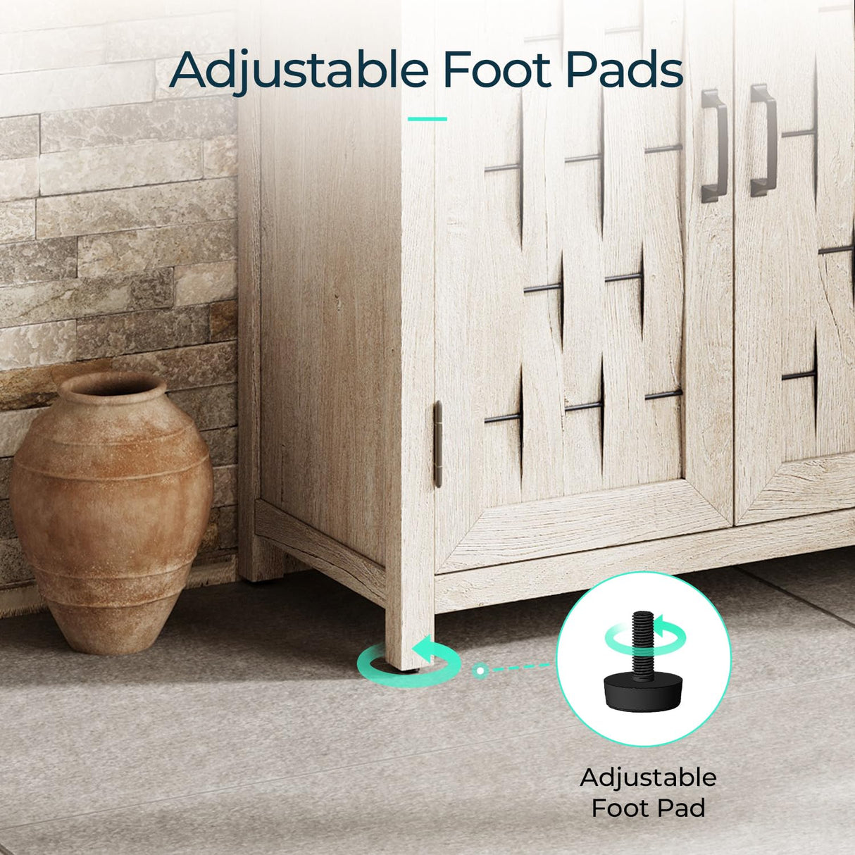 LINSY HOME Farmhouse Bookcases with Doors, Floor Standing 6-Shelf Display Storage Shelves, 72 in Tall Bookshelves for Home Office, Living Room, Light Gray LINSY HOME