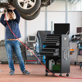 Goplus Rolling Tool Chest, 6-Drawer Tool Box Organizer w/Auto Locking System & Lockable Wheels & Sliding Drawers & Detachable Top, Tool Storage Cabinet for Garage Workshop (Black) … Goplus