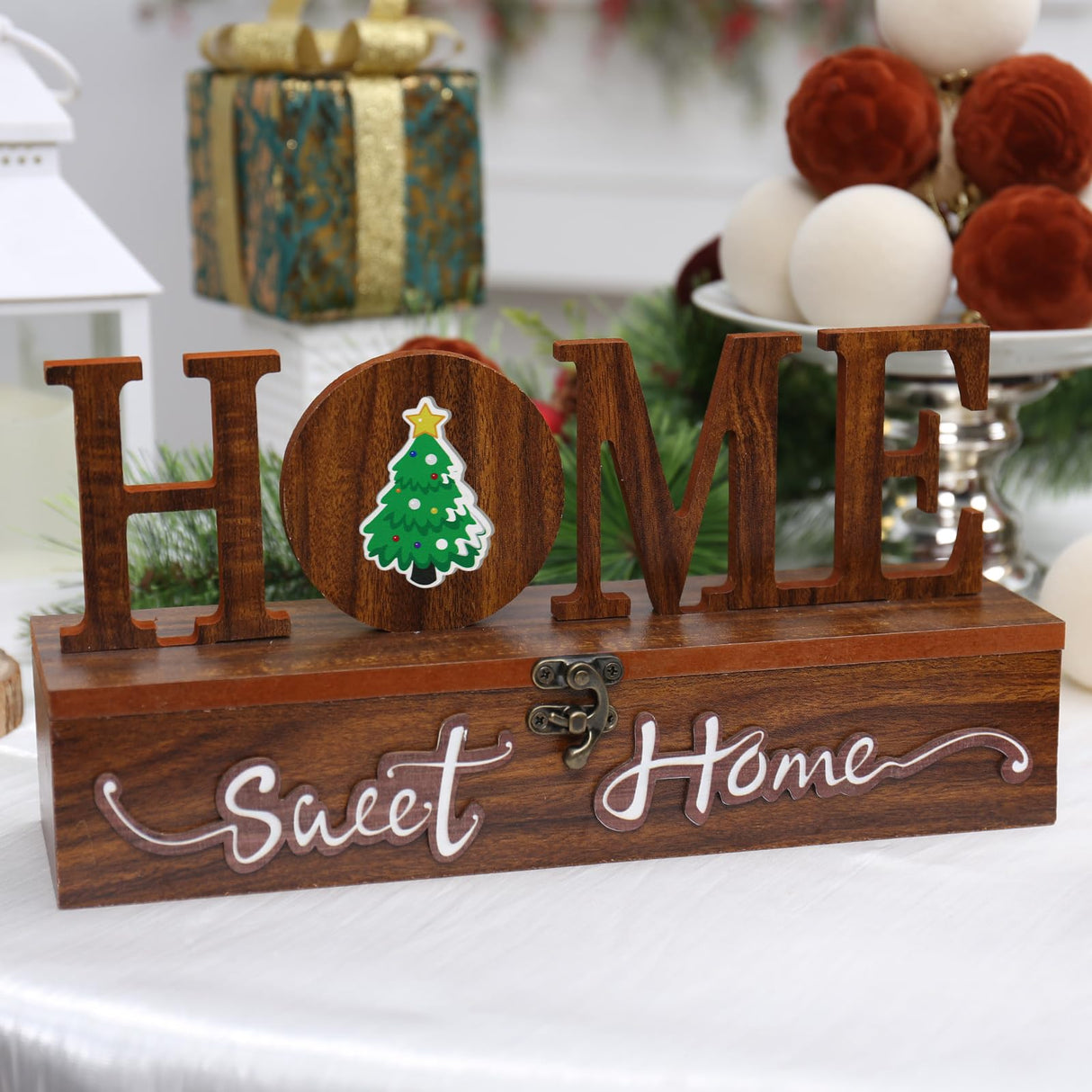 JIALEIXI Interchangeable Home Sweet Home Sign, Wooden Seasonal Tabletop Plaque Decorations, for All Seasonal Desktop House Living Room Indoor Decor. JIALEIXI