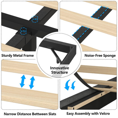 Elevate Your Sleep with the Dnxao Queen Size Floating Bed Frame – Modern Design, Built-in Charging Station, RGB LED Lights & Hidden Storage - WoodArtSupply