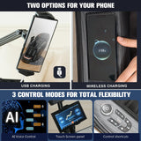 KTENTITO Massage Chair Full Body, 2025 Zero Gravity SL-Track Shiatsu Massage Chairs Recliner with AI Voice, LED Backlight Remote Control, Waist & Calf Heating, Phone Joystick and Holder, G6 Black KTENTITO