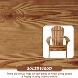 Adirondack Chair Outdoor Chairs Patio Chairs Lawn Chair Folding Adirondack Chair Patio Seating Fire Pit Chairs Wood Chairs for Adults Yard Garden w/Natural Finish FDW