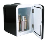 Frigidaire Mini Portable Compact Personal Fridge Cooler, 4 Liter Capacity Chills Six 12 oz Cans, 100% Freon-Free & Eco Friendly, Includes Plugs for Home Outlet & 12V Car Charger – Black Frigidaire