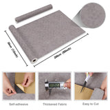 CRE8TIVE Self Adhesive Grey Velvet Flocking Liner for Jewelry 12"x80" Felt Drawer Liner Sheets Grey Peel and Stick Wallpaper Velvet Drawer Liner Stickers Roll for Bedroom Cabinets Dressers Box Lining CRE8TIVE