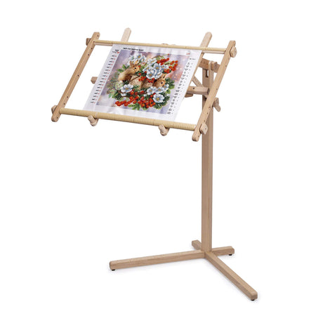 Needlework Floor-Standing Type Stand Made of Natural Organic Beech Wood Tapestry Cross Stitch Embroidery Frame Holder AllAboutEmbroideryUA