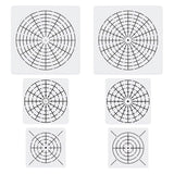 YKW 6 Pack Circle Mandala Stencils Templates, 7/9/11 Inch Reusable Drawing Tools, Mandala Dotting Templates for Rock Painting, Canvas, Wood Art Projects, DIY Craft Supplies YKW