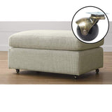 ENYKE 2 Inch Ball Caster Wheels, Vintage Wheels for Furniture, Antiqure Brass Swivel Casters Set of 4 for Coffee Table, Ottoman Heavy Duty 360LBS Capacity (16 Screws Included) ENYKE