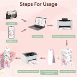 50 Sets Sublimation Blank Bookmarks with Clear Bookmark Sleeves Tassels and Self-Sealing Bags, Heat Transfer Metal Aluminum DIY Bookmark with Hole for Crafts Reading School Office Supplies BOBOKA