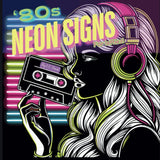 '80s Neon Signs For Lefties: Coloring Book (Coloring Books for Lefties) WoodArtSupply