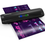 3-10 Mil Commercial Laminator Machine with Laminating Sheets, 4-Roller Jam-Free Thermal Laminator Machine 11x17, Fast Warm-up 13 Inch Laminating Machine, Hot Lamination Machine for Office School Home Qfun