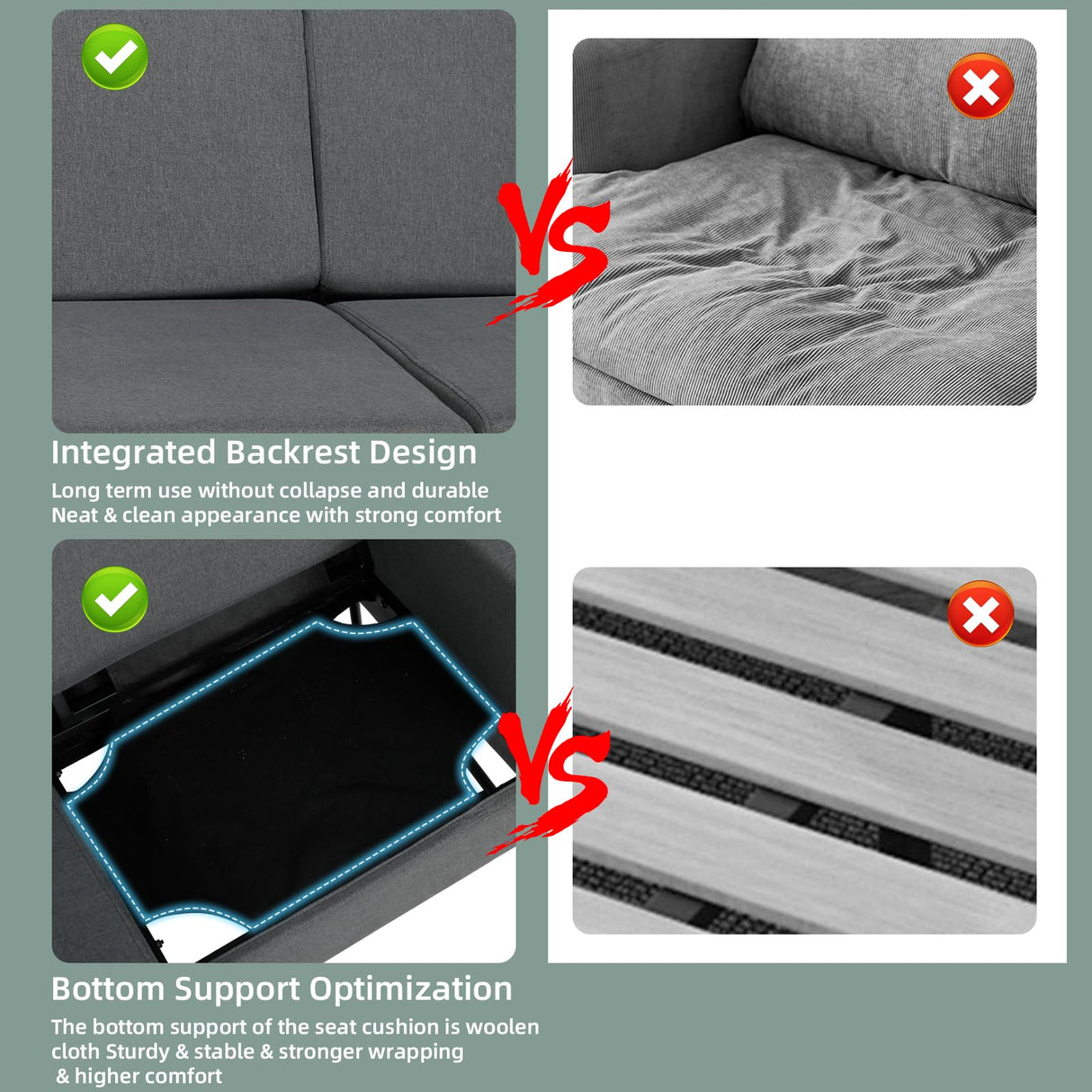 STHOUYN 51” Small Loveseat Sofa for Small Spaces, Comfy Grey Couch with 2 USB Ports, Modern 2 Person Sofa Loveseats for Living Room Bedroom, Mini Teen Office Couch (Dark Grey) STHOUYN