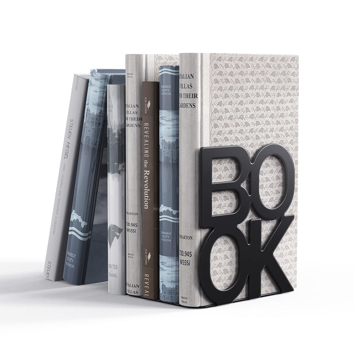 Book Ends,BookEnds Supports for Bookrack Desk,Bookend are Used for Books, Unique Appearance Design,Heavy Duty shikaman