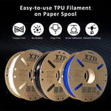 XZN TPU 95A Filament 1.75mm, Soft 95A Flexible 3D Printer Filament, 1KG Spool (2.2 lbs), Dimensional Accuracy +/- 0.02 mm, Vacuum Sealed, Excellent Layer Adhesion, Fits Most FDM Printers (TPU Black) XZN