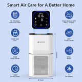 HEPA 14 Air Purifiers for Home Large Room Up to 2200ft², DAYETTE Air Purifiers for Bedroom with Air Quality Sensor, Remove 99.97% of Dust, Odor, Pets Dander, Smoke DAYETTE