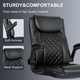 Misolant Drafting Chair, Tall Office Chair for Standing Desk, Standing Desk Chair with Adjustable Height and Flip-up Arm, Leather Drafting Chair, High Office Chair for Counter Height Desk Misolant