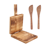 Binyalir Wooden Tortilla Presser, Tortilla Press Wood Multifunction Nonslip Wooden Handle Fine Workmanship Dough Pressing Tool Tool to make Indian style Chapati, Tortilla, Roti Binyalir