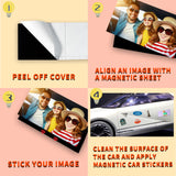 10 Pack Bumper Sticker Magnet, 4"x12" Flexible Magnetic Bumper Sticker with Self Adhesive, Cut-to-Size Bumper Sticker Magnetizer, Turn Any Decal Into a Magnet XIHEYOMI