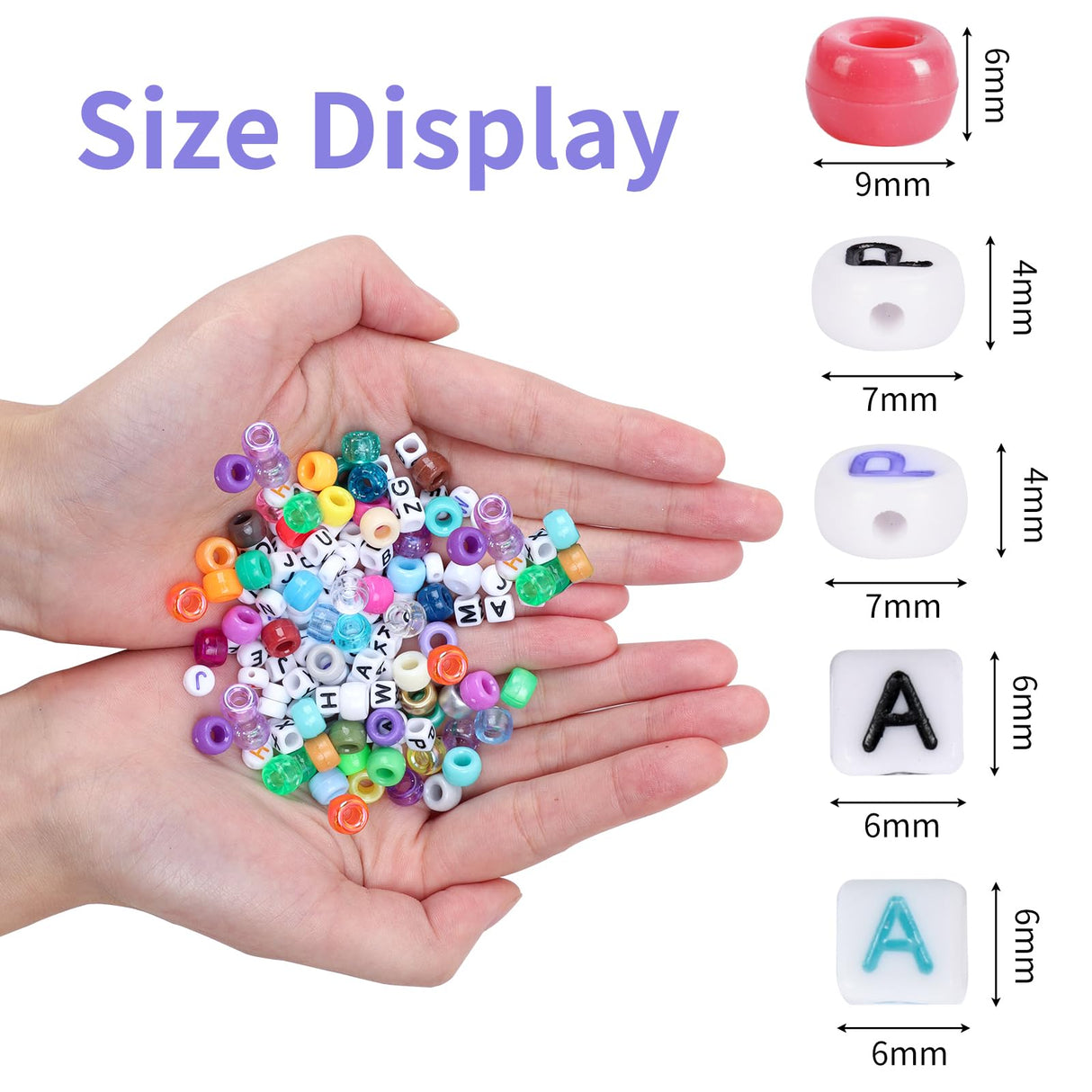 QUEFE 2350pcs, 64 Colors, Pony Beads for Bracelet Making Kit, Rainbow Kandi Beads Friendship Bracelet Kit, Letter Beads and Elastic Strings for Bracelet Necklace Making, Craft Gifts Set for Girls QUEFE