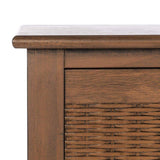 SAFAVIEH Home Collection Landers Brown 3-Drawer Console Table CNS5711C Safavieh
