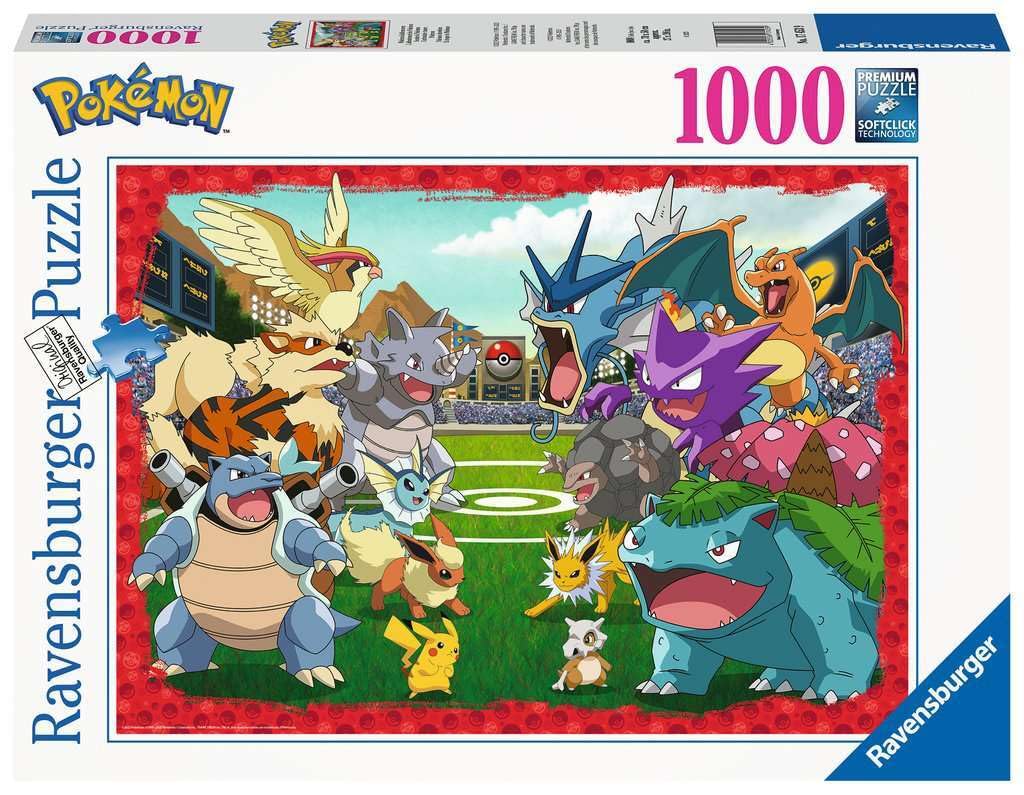Ravensburger 1000 Piece Pokemon Jigsaw Puzzles for Adults and Kids Age 12 Years Up - Showdown, Black Ravensburger