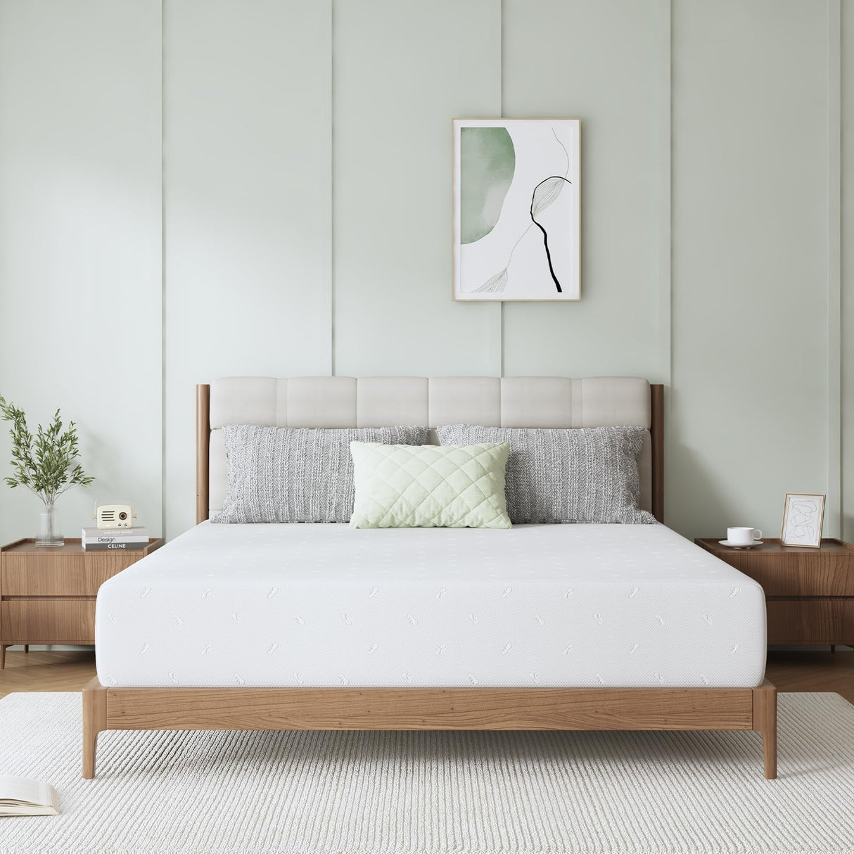 Novilla 12 Inch Mattress Queen Size, Queen Mattresses in a Box with Memory Comfort Foam & High-Density Support Foam for Refreshed Sleep & Pressure Relief with Edge Support Medium Firm Novilla