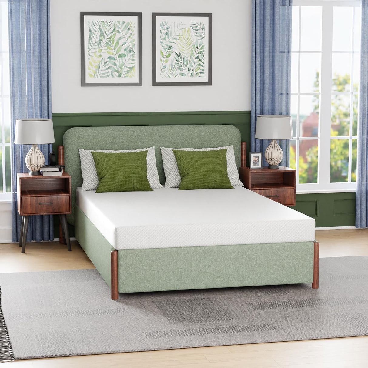 FDW Full Mattress 6 inch Gel Memory Foam Mattress for Cool Sleep & Pressure Relief, Medium Firm Mattresses CertiPUR-US Certified/Bed-in-a-Box/Pressure Relieving FDW