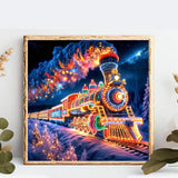 Fairyland JinWenn Diamond Art Kits for Adults Beginner, Train DIY Diamond Painting Kits 5D Diamond Dots Gem Art Crafts with Tools,Round Full Drill Funny Crafts for Home Wall Decor&Gift-13.8X13.8inch Fairyland JinWenn