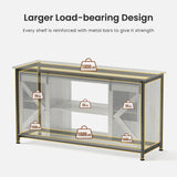 Tatub 75-90 Gallon Farmhouse Fish Tank Stand with Cabinet, Heavy Duty Metal Large Aquarium Stand for Accessories Storage, Reptile Tank Turtle Terrariums Table, 1000+ LBS Capacity, 58.9"x19.7"x32.6" H, Grey Tatub