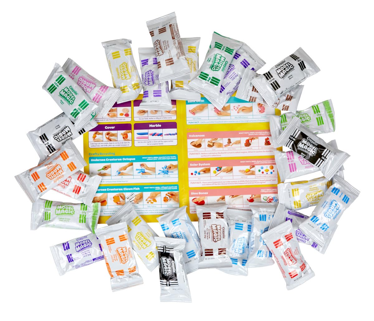 Crayola Model Magic (30pk), Bulk Modeling Clay Alternative, Air Dry, Kids Arts & Crafts, Classroom Supplies for Teachers, 15 Colors, 1oz Crayola