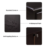 HOUSUIT Dresser, 4 Drawer Dressers Chests of Drawers, Modern Tall Dresser, Wood Drawer Chest Storage Cabinet for Living Room, Hallway, Entryway, Home Office, Dark Brown HOUSUIT