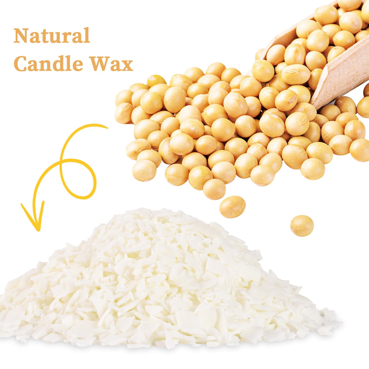 DARJEN 5LB Soy Wax Candle Making Kit Supplies for Lovers - Natural Candle Wax for DIY Candle Making Including Soy Wax Flakes, Cotton Candle Wicks, Wick Stickers, Centering Devices & Sticky Labels DARJEN