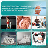 OYOWOOA 3D Printer Resin Water Washable High Precision 3D Printing Liquid 405nm Photopolymer Resin for LCD/DLP 3D Print (Red Wax, 1000g) OYOWOOA