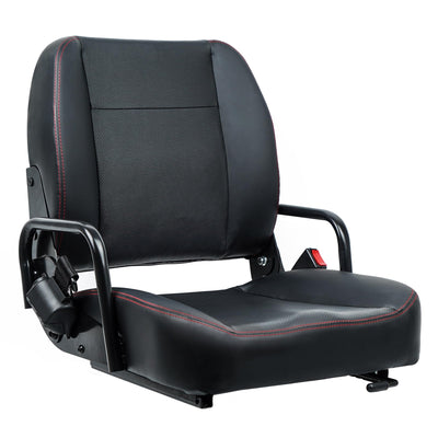 TICSEA Universal Forklift Seat,Tractor Seat with Adjustable Back,Safety Belt and Operator Position Switch,Excavator Skid Loader Backhoe Dozer Telehandler