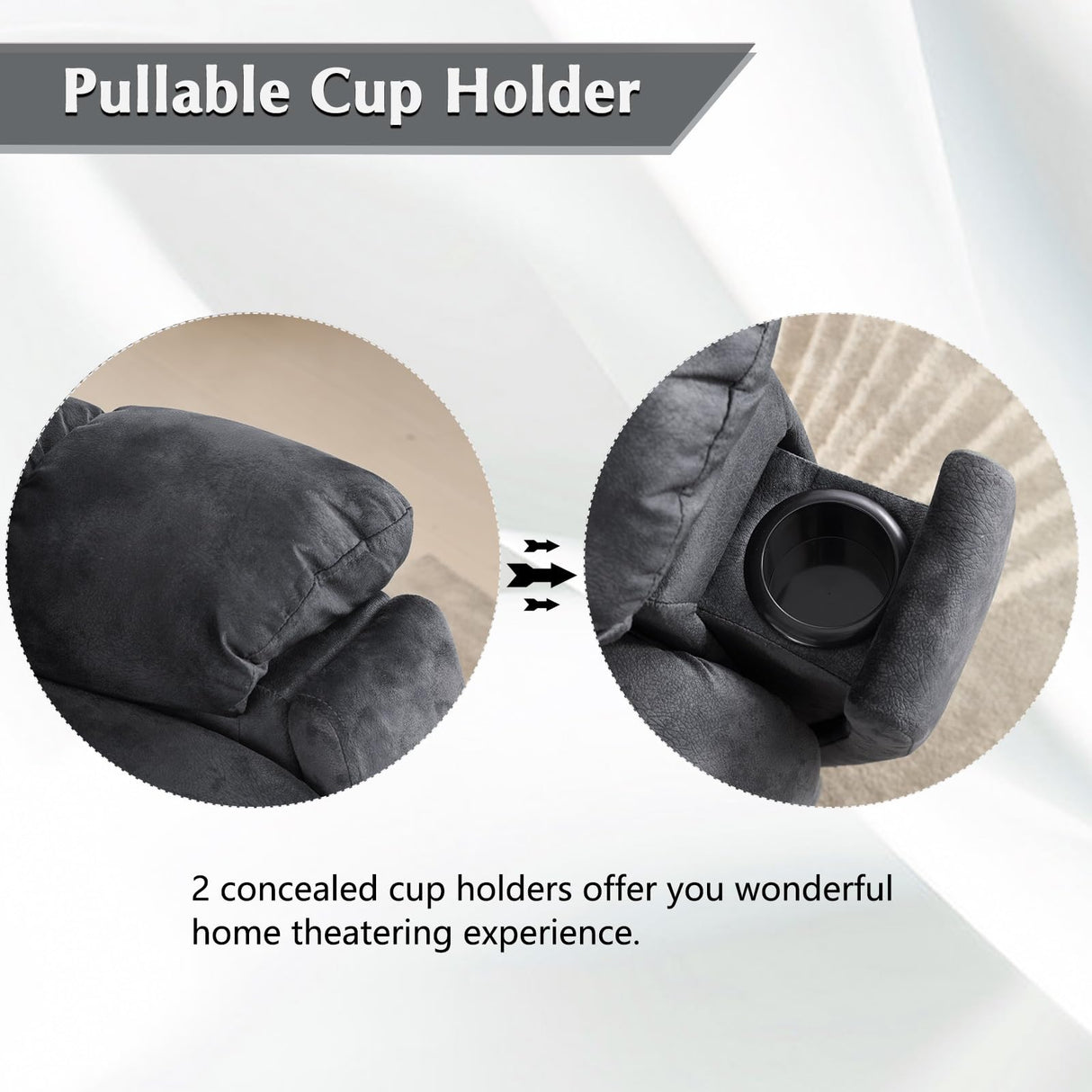 CANMOV Large Power Lift Recliner Chair with Massage, Heat, and USB for Elderly, Overstuffed Wide Recliners, Heavy Duty and Safety Motion Reclining Mechanism, Gray CANMOV