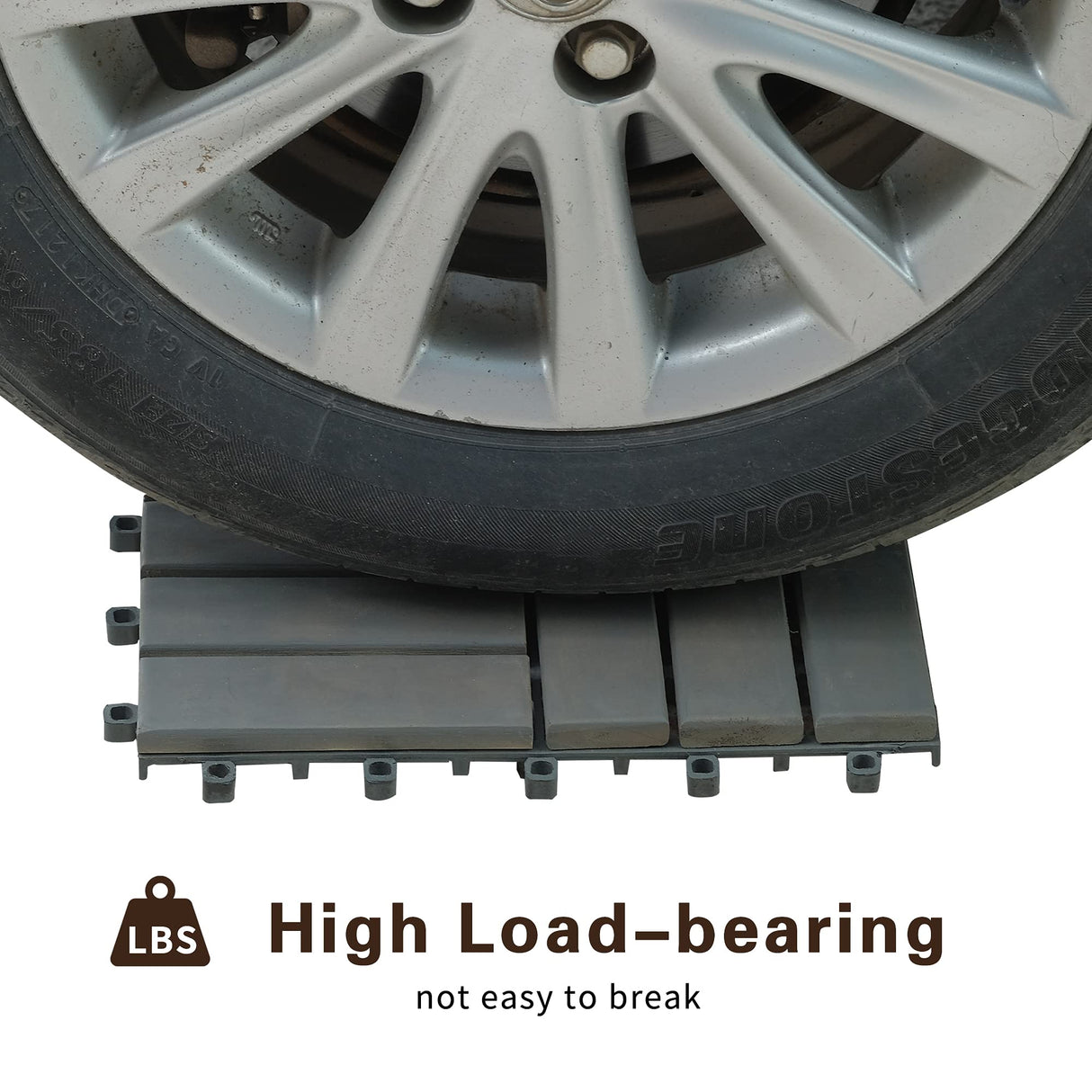 MCombo Interlocking Deck Tiles, Wood Outdoor Flooring, Solid Wood Acacia Deck Tiles for Patio Lawn Garden Balcony and Backyard (Pack of 10, 12" x12") (Light Grey) MCombo