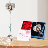 ALLMKPY Memorial Gifts for Lost Loved One Sublimation Photo Ornament Crystal Ball Sun Catcher, in Loving Memory Sympathy Bereavement Grief Funeral Condolence Thanksgiving for Mom Dad Friend ALLMKPY