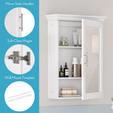 RiverRidge Somerset Wall Cabinet with Mirror Medicine Cabinet with Soft-Close Hinges & Adjustable Shelf Bathroom Mirror with Storage Shelves RiverRidge