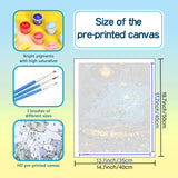 HITIRECOVI Starry Night Adult Paint by Number Kits on Canvas,Paint by Numbers Adults,Moon Paint by Number Canvas for Adults,DlY Acrylic Paint by Numbers Kits for Gifts Home Wall Decor 16x20inch HITIRECOVI