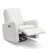 Graco Teddi Power Recliner Swivel Glider (Ivory Basketweave) – Electronic Power Recline, USB-A & USB-C Charger, Premium Cushioning & Comfort Graco