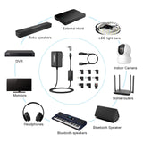 24W AC Adapter Multi Volt Replacement Switching Power Supply DC Plug Cord 12V 5V 6V 7V 8V 9V 10V 11V 13V 14V 15V 16V 17V 18V 19V 20V, Universal Adapters for Routers Speakers CCTV and LED Strip IBERLS