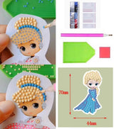 CSHYYDS Diamond Painting Kits for Kids,Diamond Art Kits for Kids Girls,Arts and Crafts for Grils Ages 4-8,6-8,8-12,12PCS Princess Gem Stickers Art Best Gifts for Grils Boys Birthday CSHYYDS