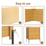 ROOMTEC 38"W X 42"H Air Conditioner Fence Panels, 4 Panels Privacy Fence for Outside Privacy Screens Trash Can Enclosure with Metal Stake,Trash Can Screen Fence Pool Equipment Fence, Seamless Wood ROOMTEC