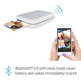 HP Sprocket 2x3" Instant Smartphone Photo Printer - Portable Color Wireless Mobile Printer - Zink Sticky-Back Photos - Print from Compatible iOS & Android Devices with Bluetooth w/Fun App - Luna Pearl HP