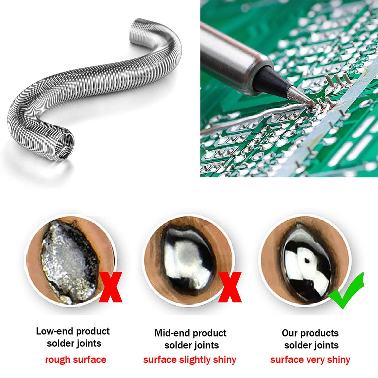 2Pcs Solder Wire,1mm Diameter Rosin Core Solder for Electronic Electrical Soldering Components Repair(Net 20g) Tiankohelan